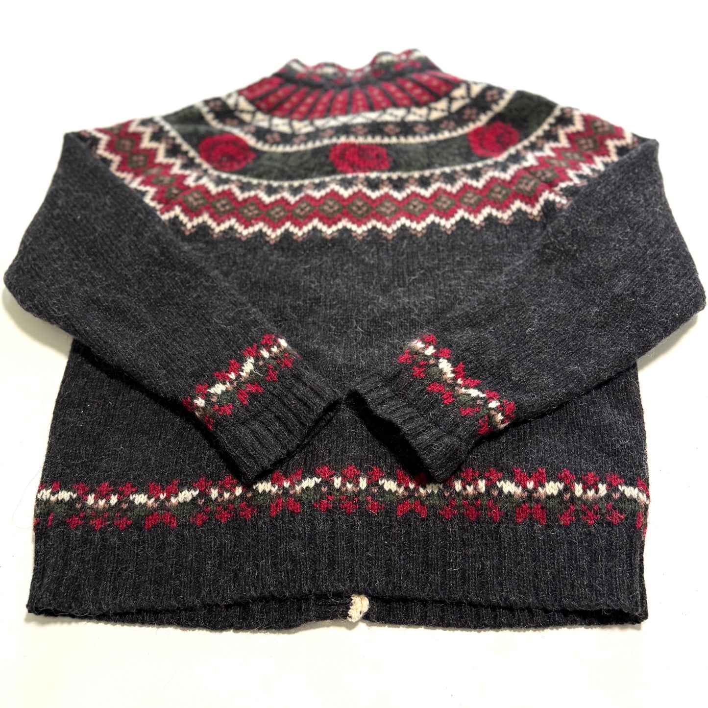 Vintage Woolrich, Wool Blend Rose Cardigan