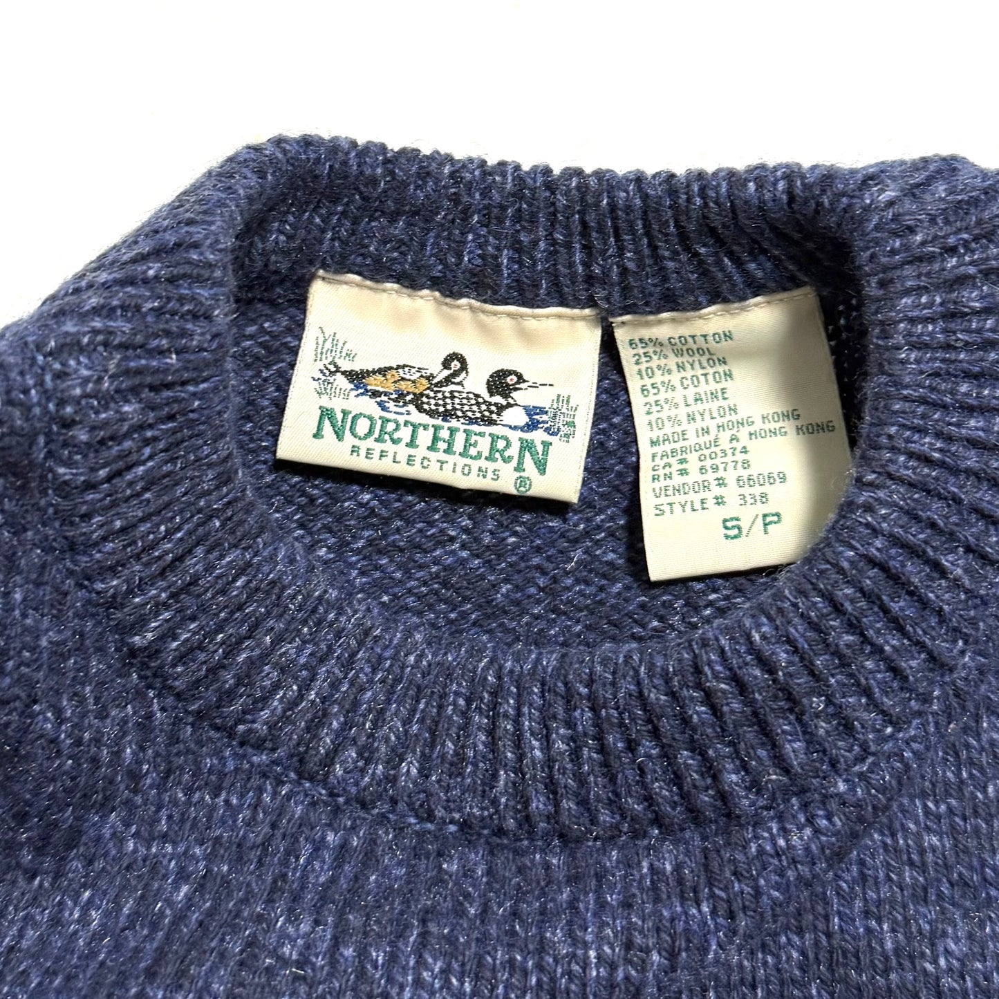 Vintage Northern Reflections, Wool Blend Floral Sweater