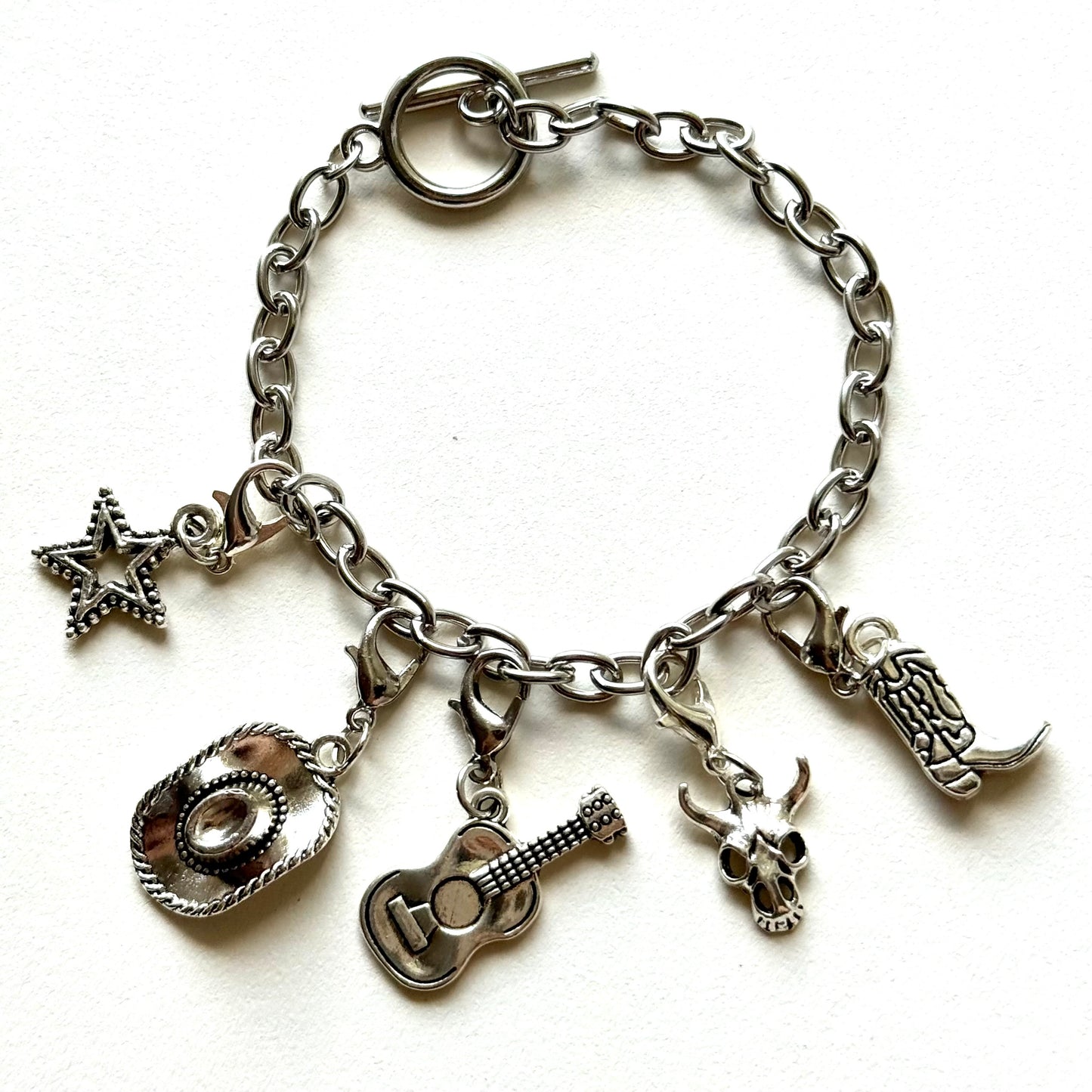 Handmade Y2K Style Cowgirl Charm Bracelet