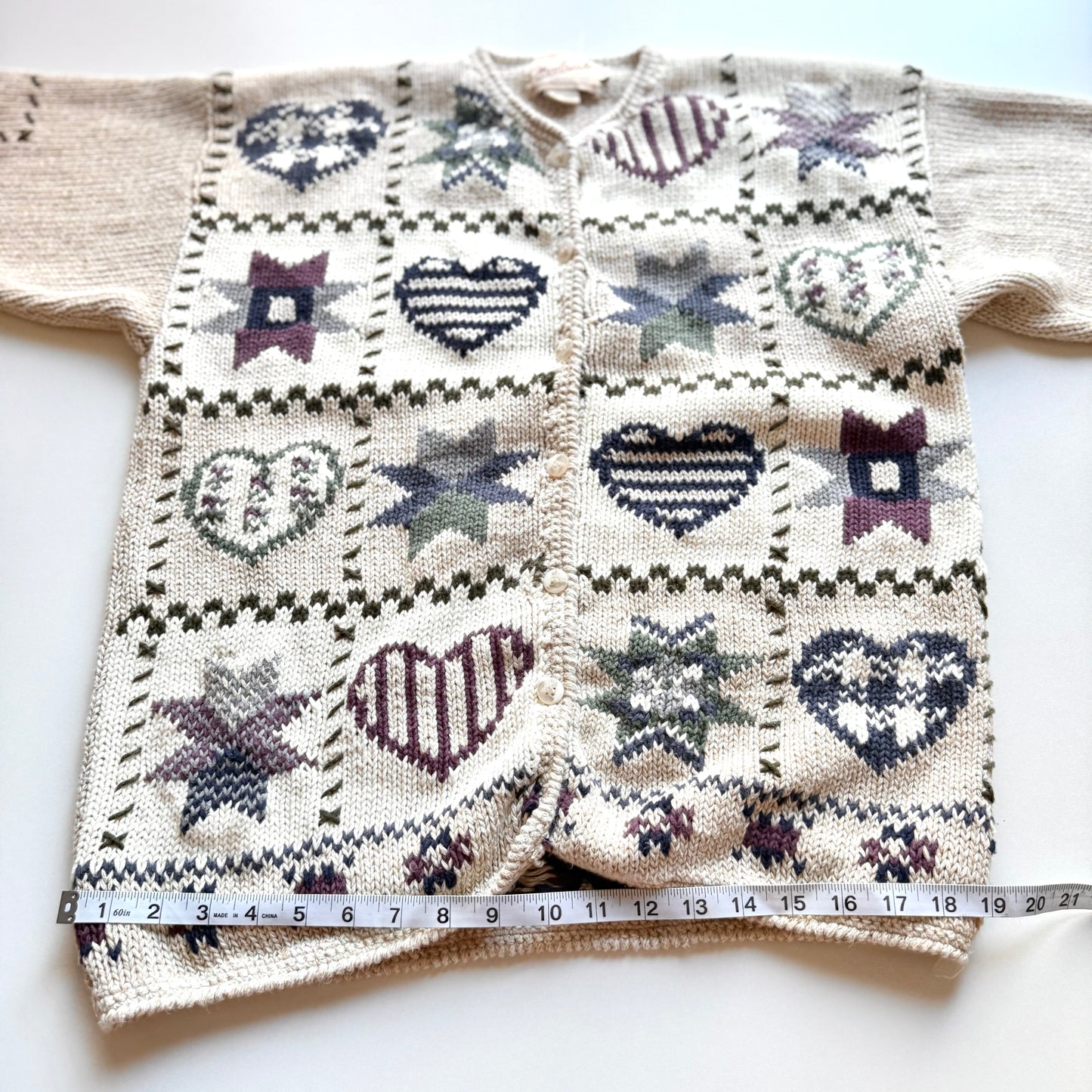 Vintage Woolrich, Hearts & Patchwork Cardigan