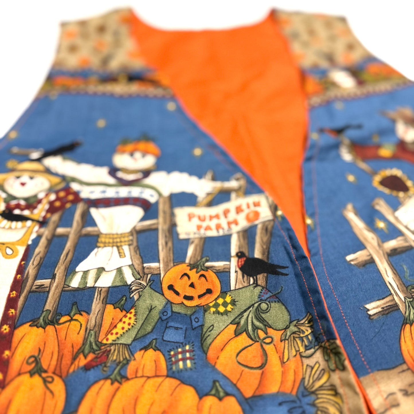 Vintage Handmade, Scarecrow Halloween Vest