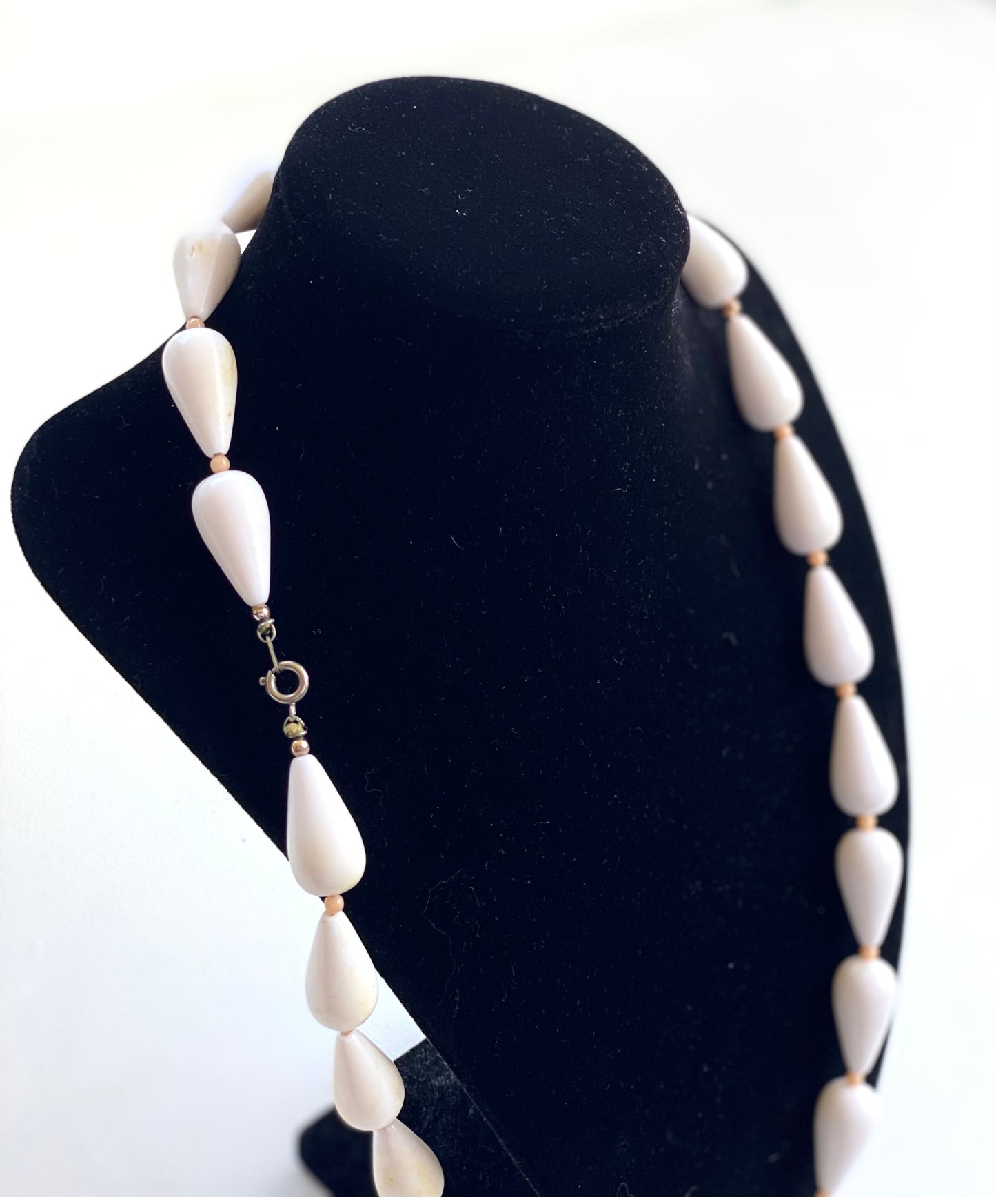 White Beaded Vintage Necklace
