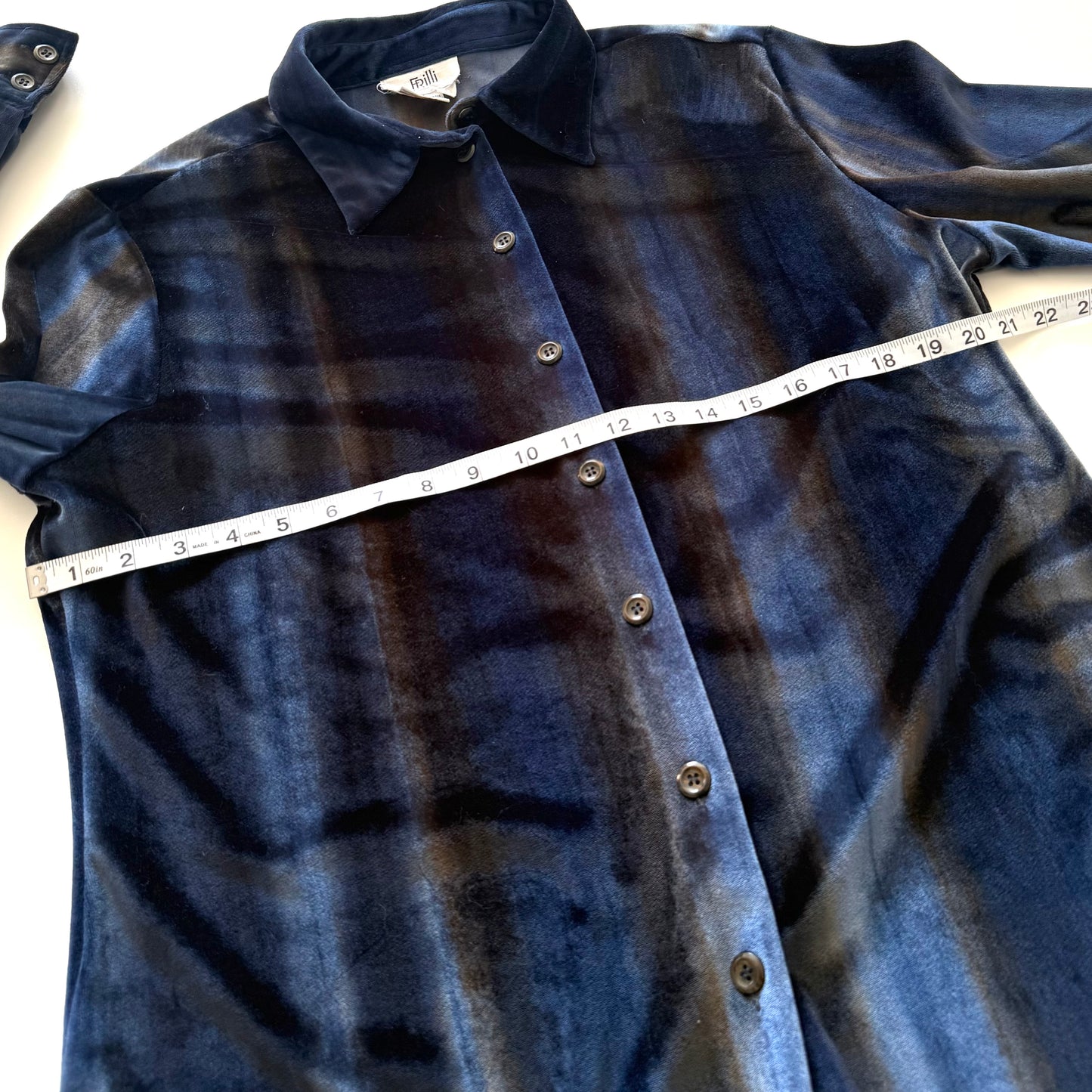 Vintage Frilli, Velvet Button Up