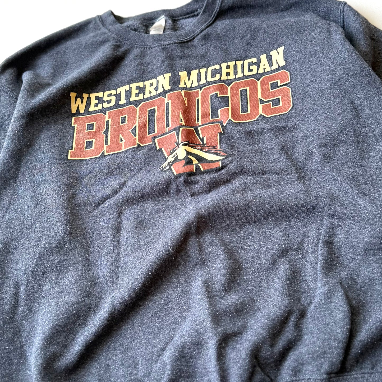 Secondhand Western Michigan Bronco's, Football Sweatshirt