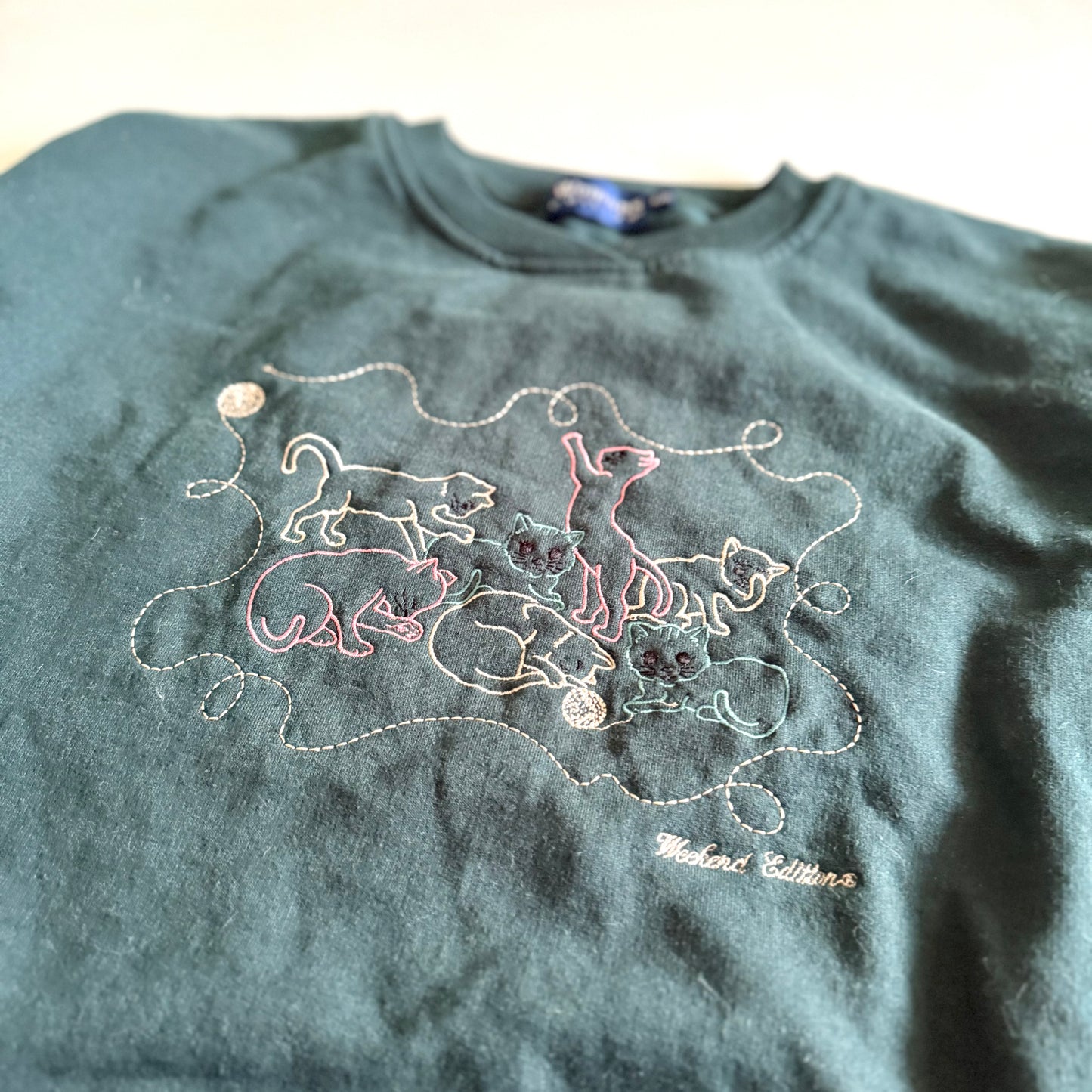 Vintage Weekend Editions, Kitten & Yarn Sweatshirt