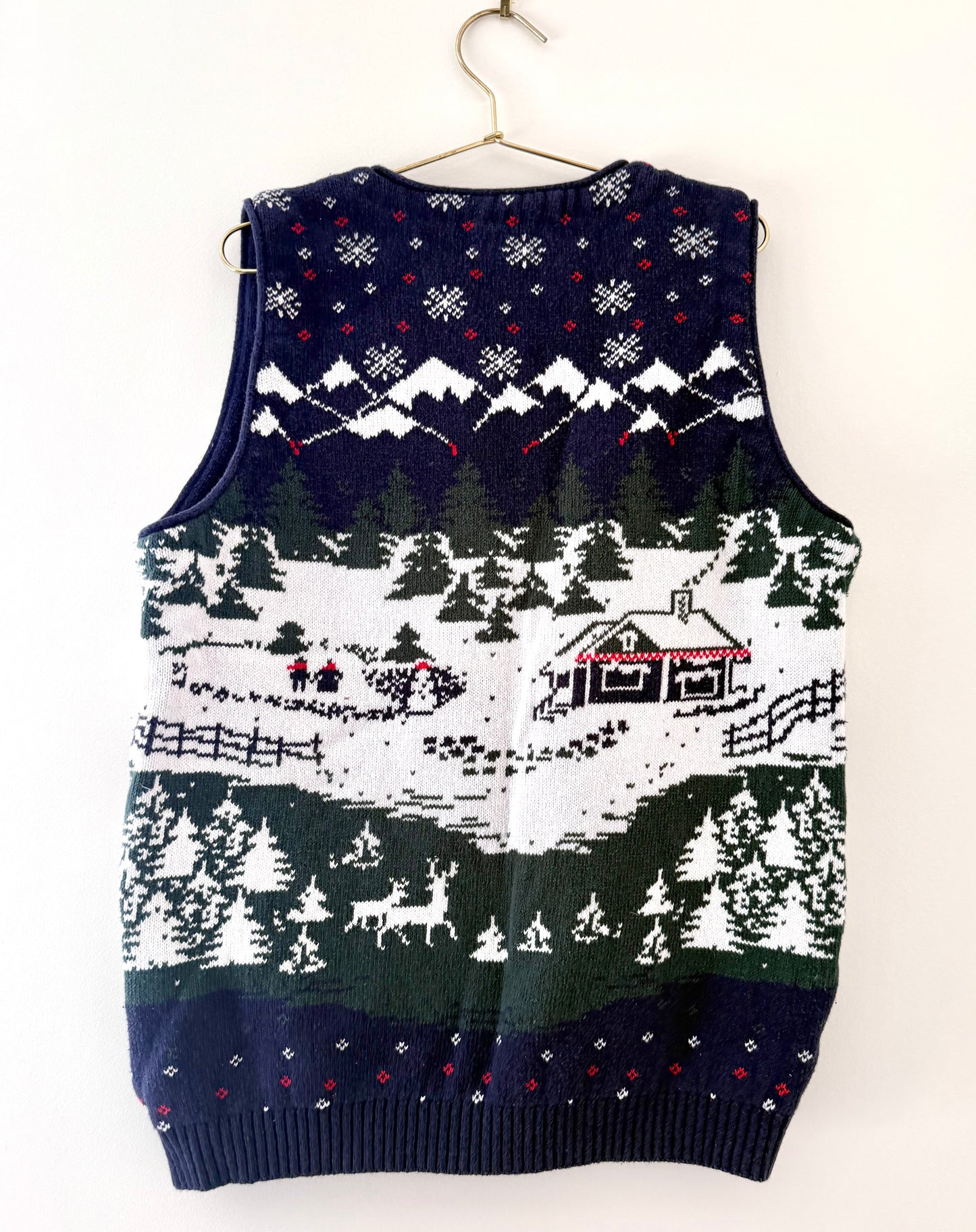 Vintage Northern Reflections, Winter Scene Vest