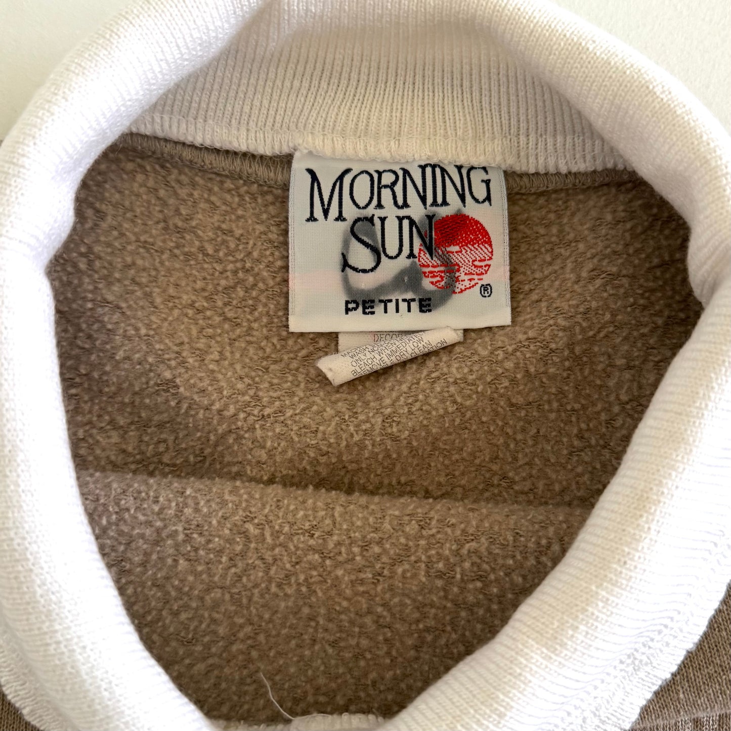 Vintage Morning Sun, Chickadee Bird Sweatshirt