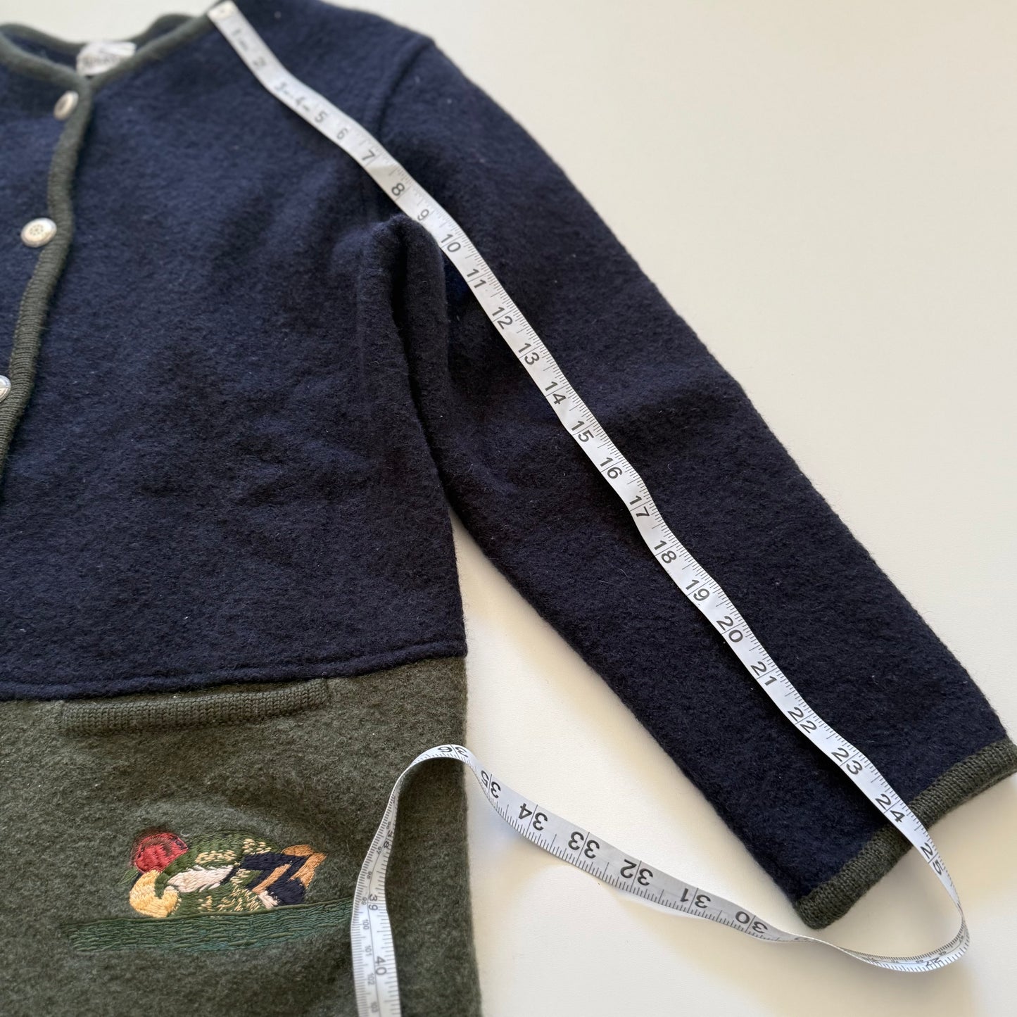 Vintage Eric Alexandre, Duck Wool Cardigan