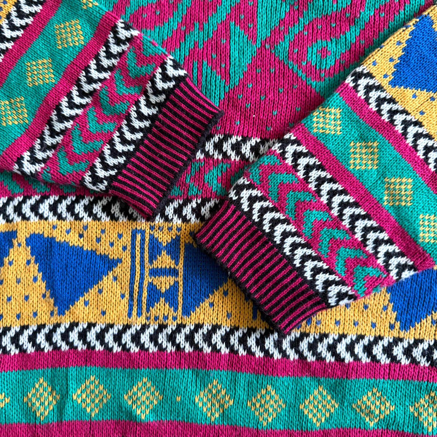 Vintage B. B. Waters, 90's Bold Patterned Sweater