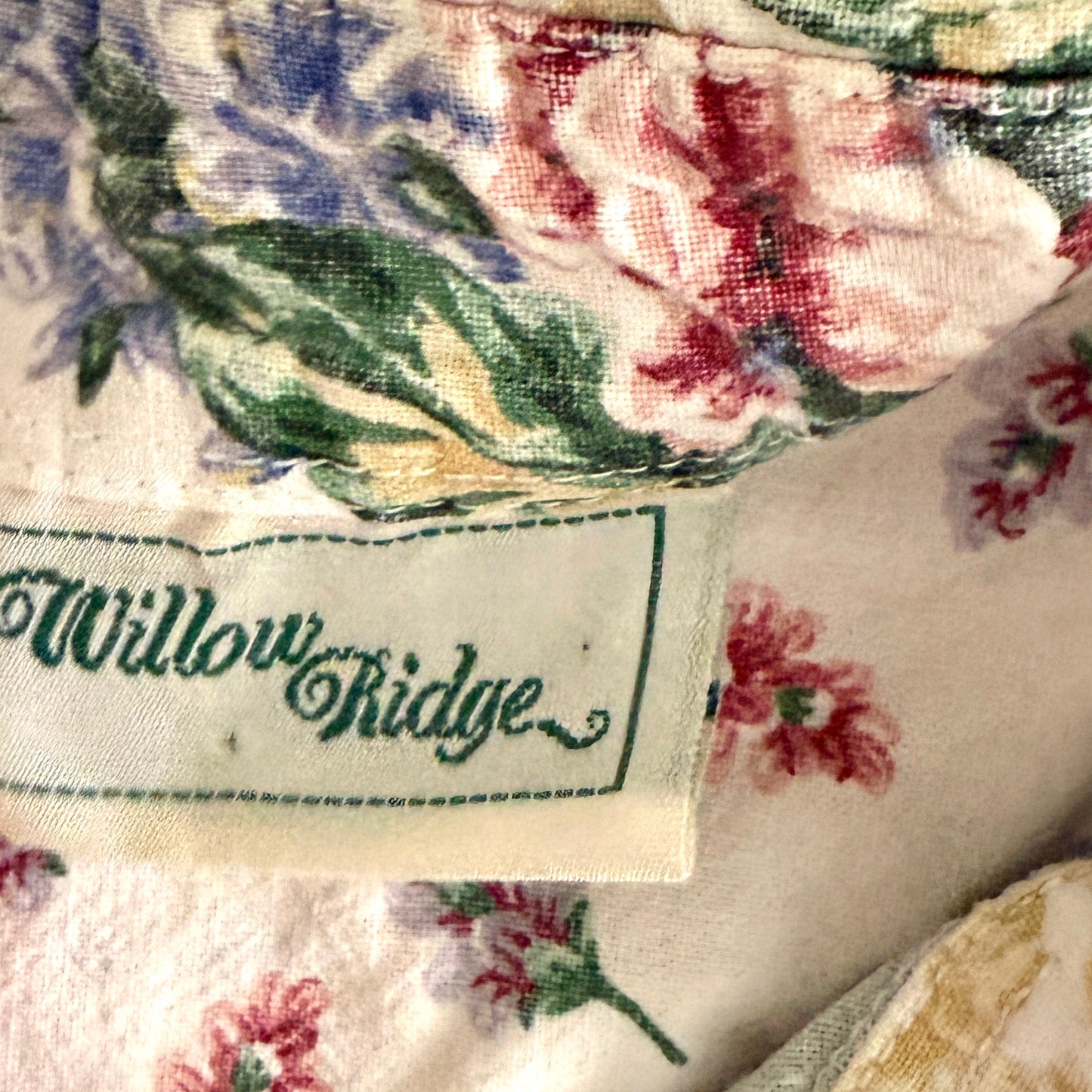 Vintage Willow Ridge, Floral Button Down Shirt