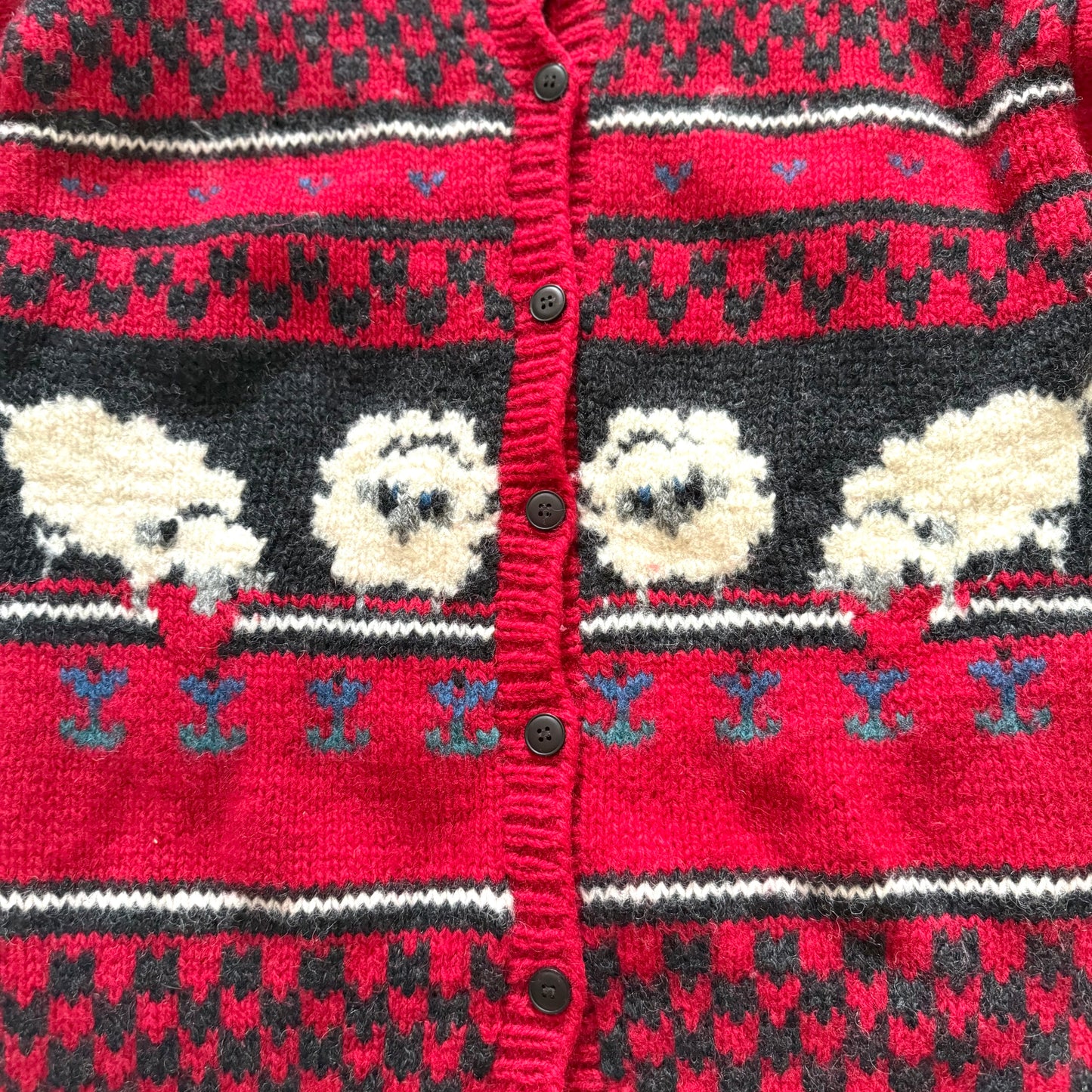 Vintage Woolrich, Sheep Cardigan