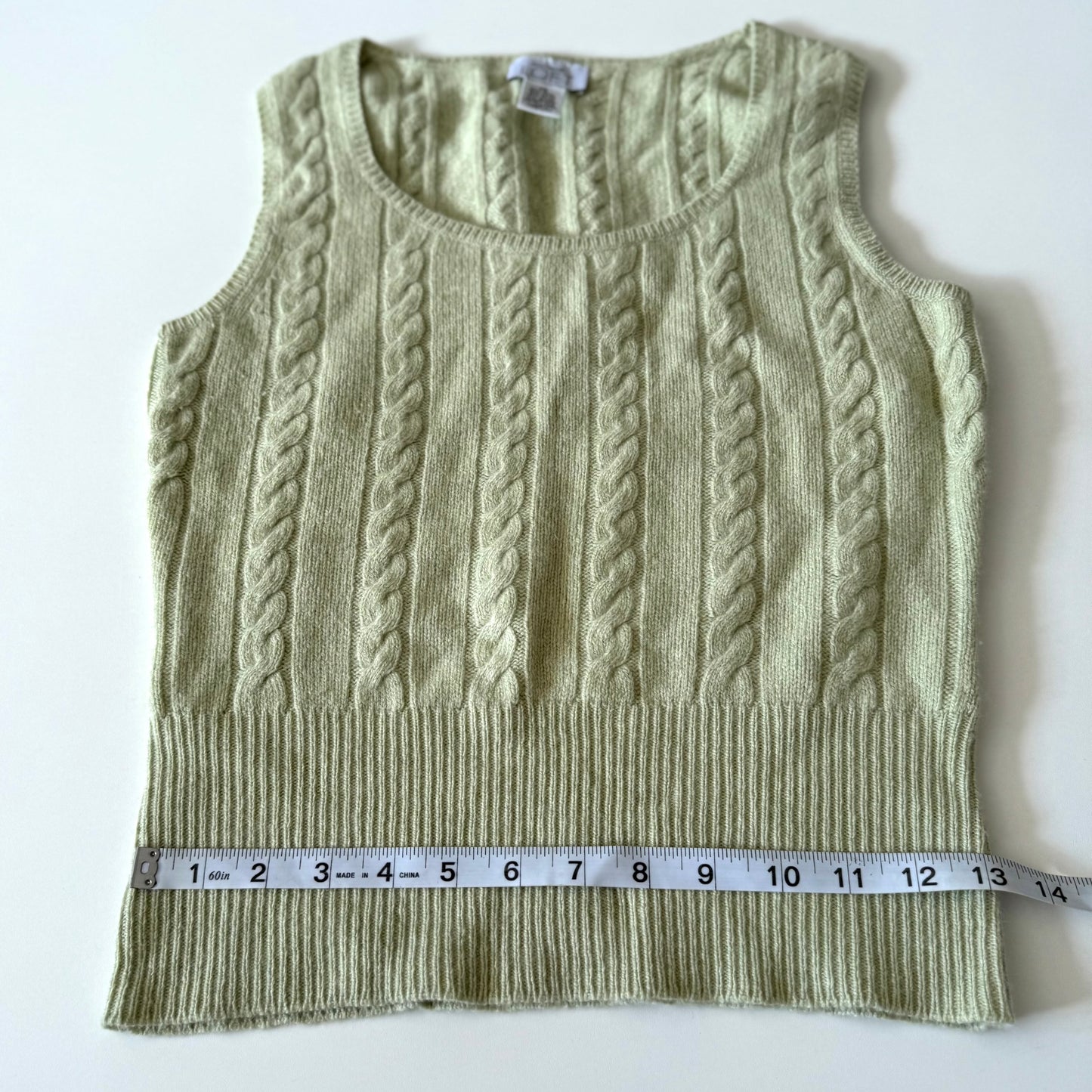 Secondhand Ann Taylor, Wool Blend Green Tank Top
