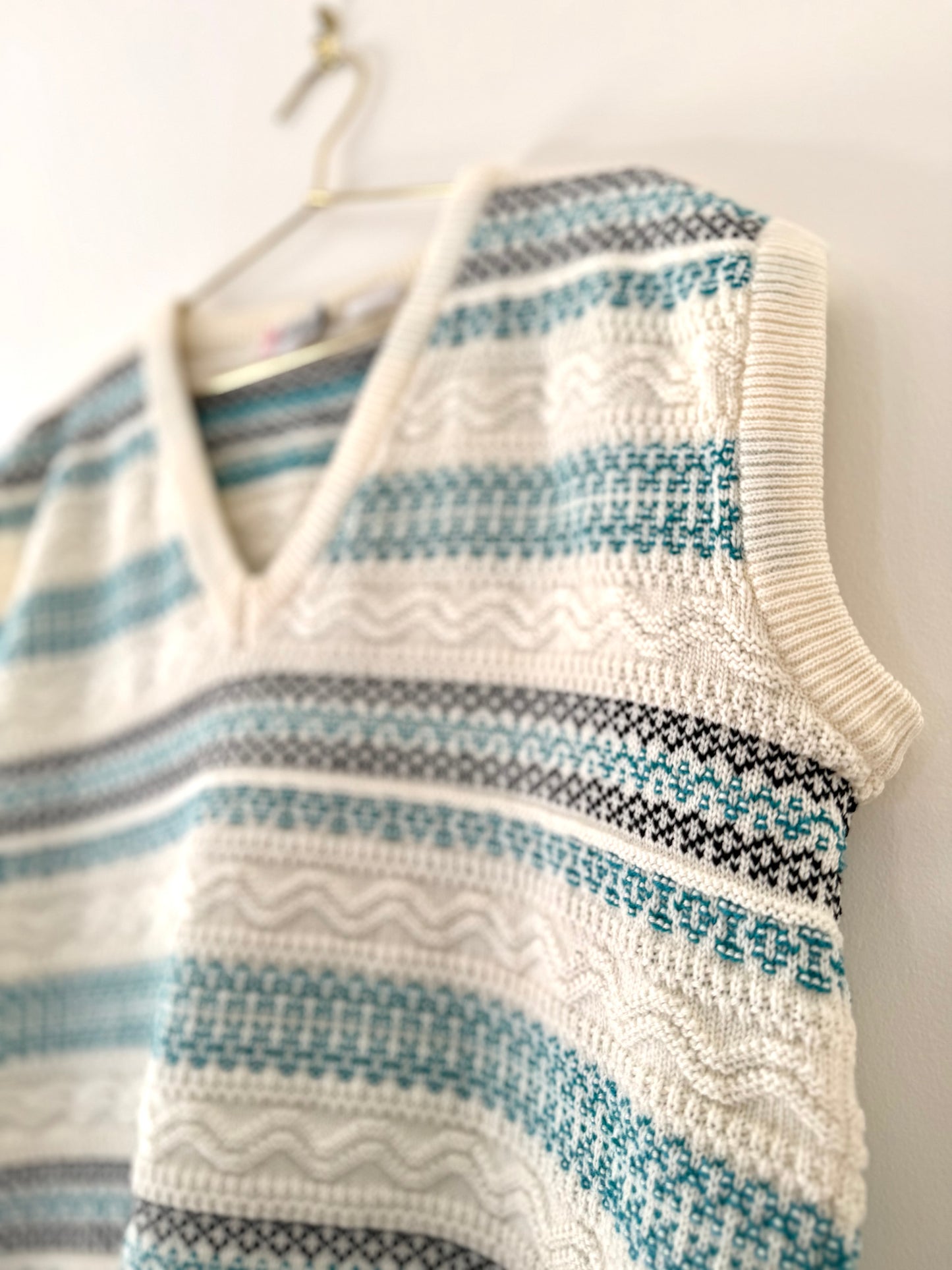 Vintage Lumiere, Textured Knit Vest