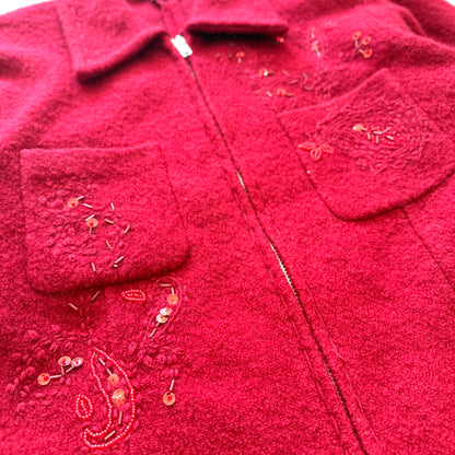 Vintage Conrad C, Red Collared Sweater