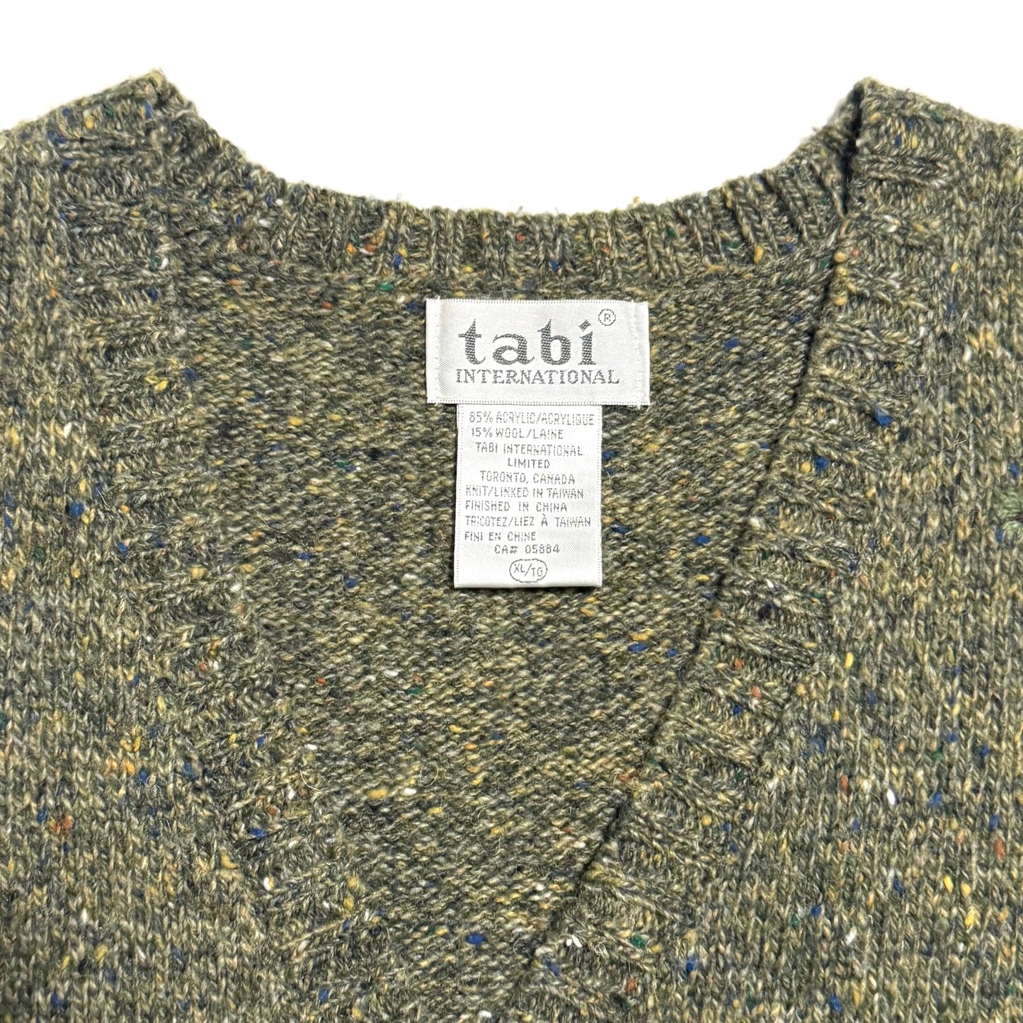 Vintage Tabi International, Wool Blend Autumn Cat Vest