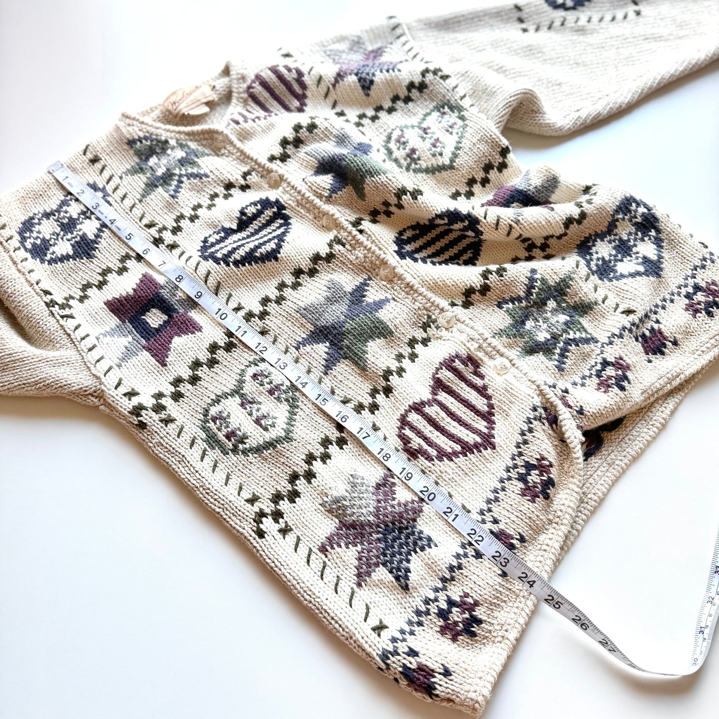 Vintage Woolrich, Hearts & Patchwork Cardigan