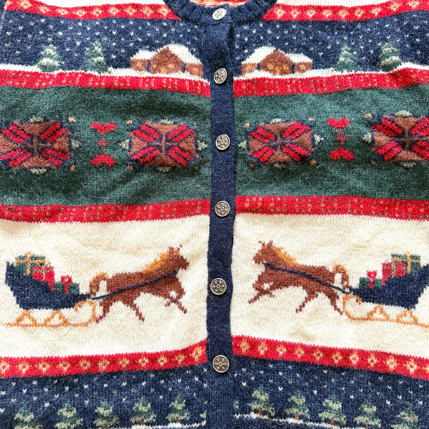 Vintage Woolrich, Christmas Wool Cardigan