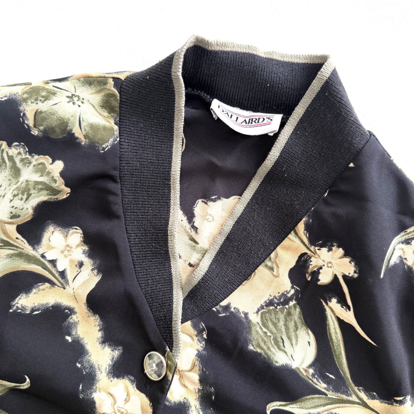 Vintage D'Allaird's, Lightweight Floral Bomber Jacket