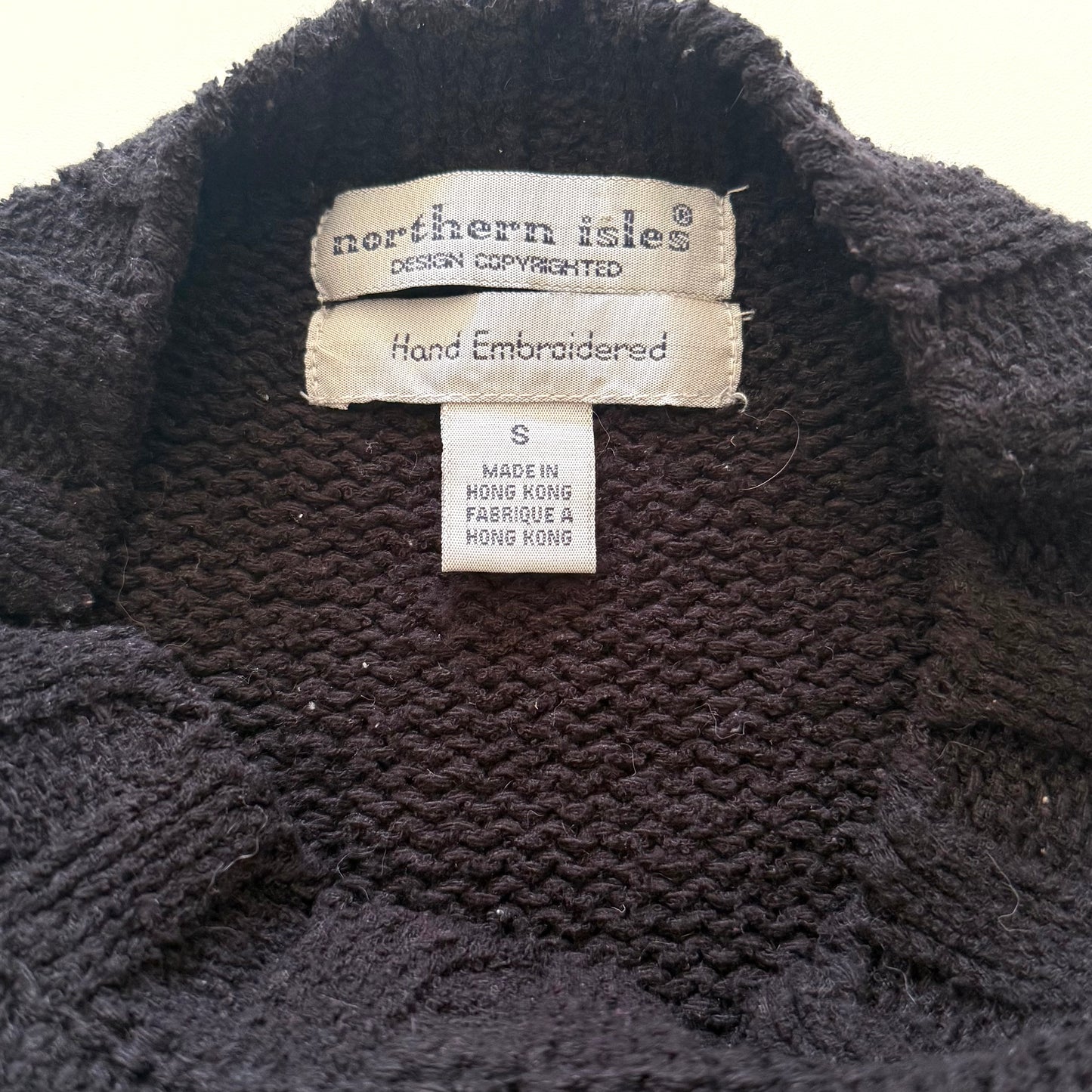 Vintage Northern Isles, Ice Skating Cat Sweater