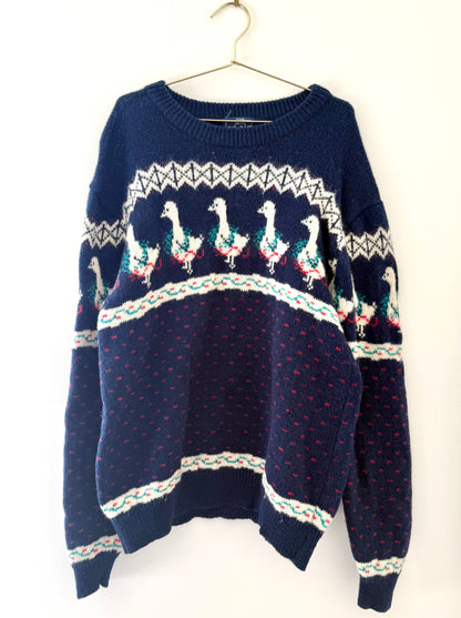 Vintage Woolrich, Festive Goose Sweater