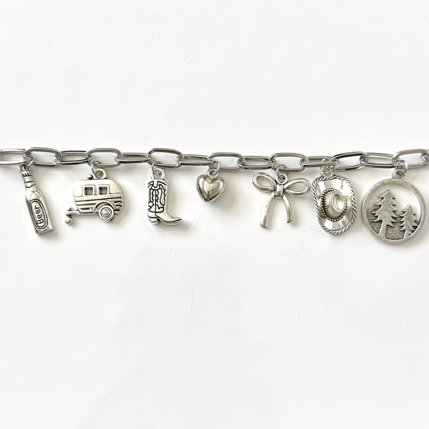 Handmade Camping / Cowgirl Y2K Style Charm Bracelet