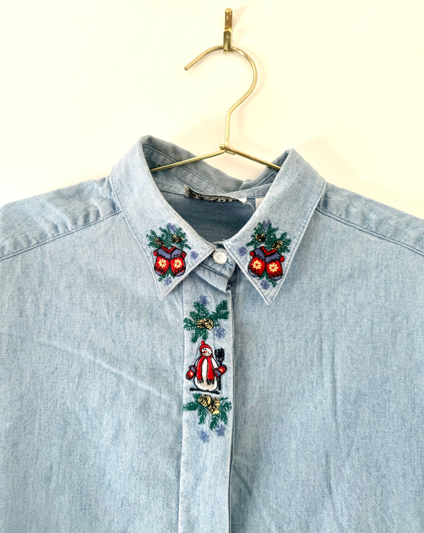 Vintage Tabi, Holiday Button Up Shirt