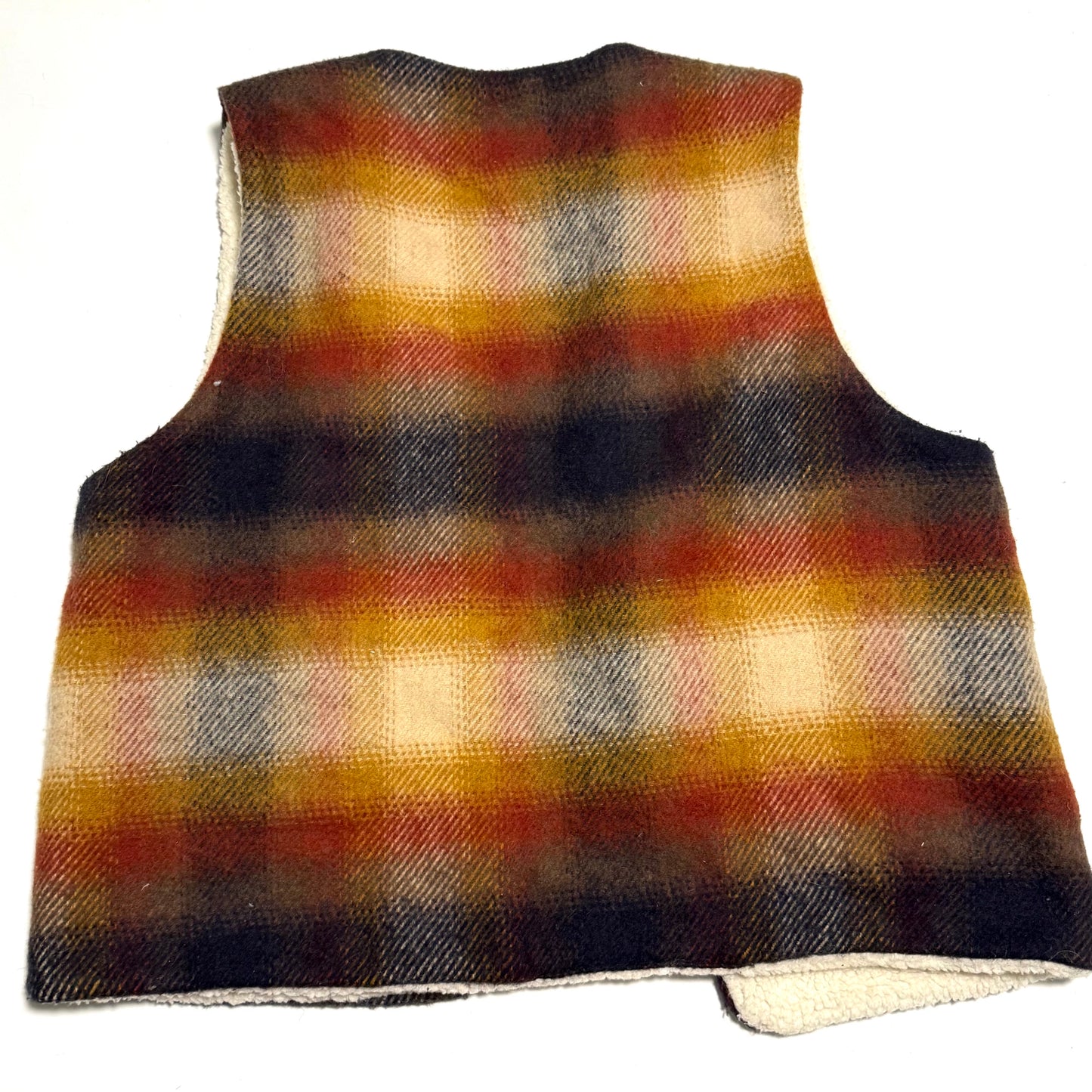 Vintage Le Chateau, Wool Blend Plaid Vest