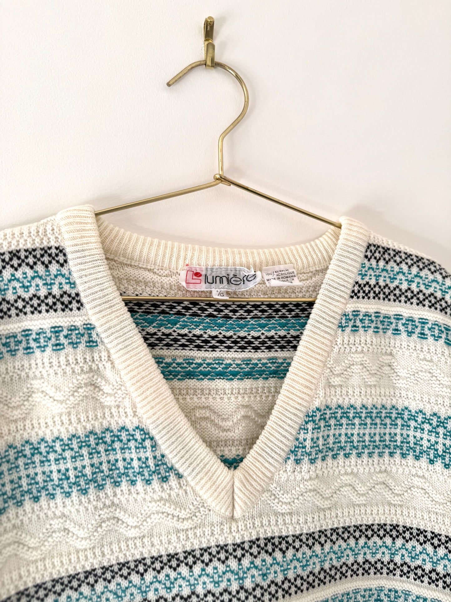 Vintage Lumiere, Textured Knit Vest