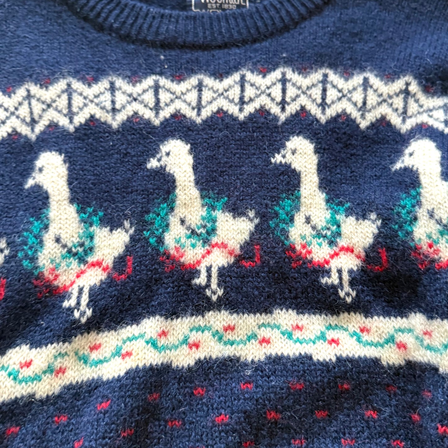 Vintage Woolrich, Festive Goose Sweater
