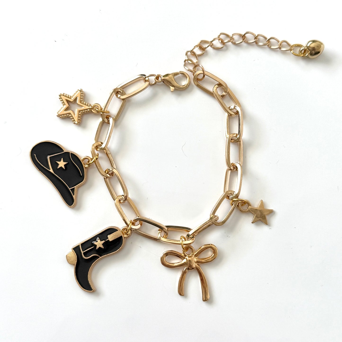 Handmade Cowgirl Y2K Style Charm Bracelet