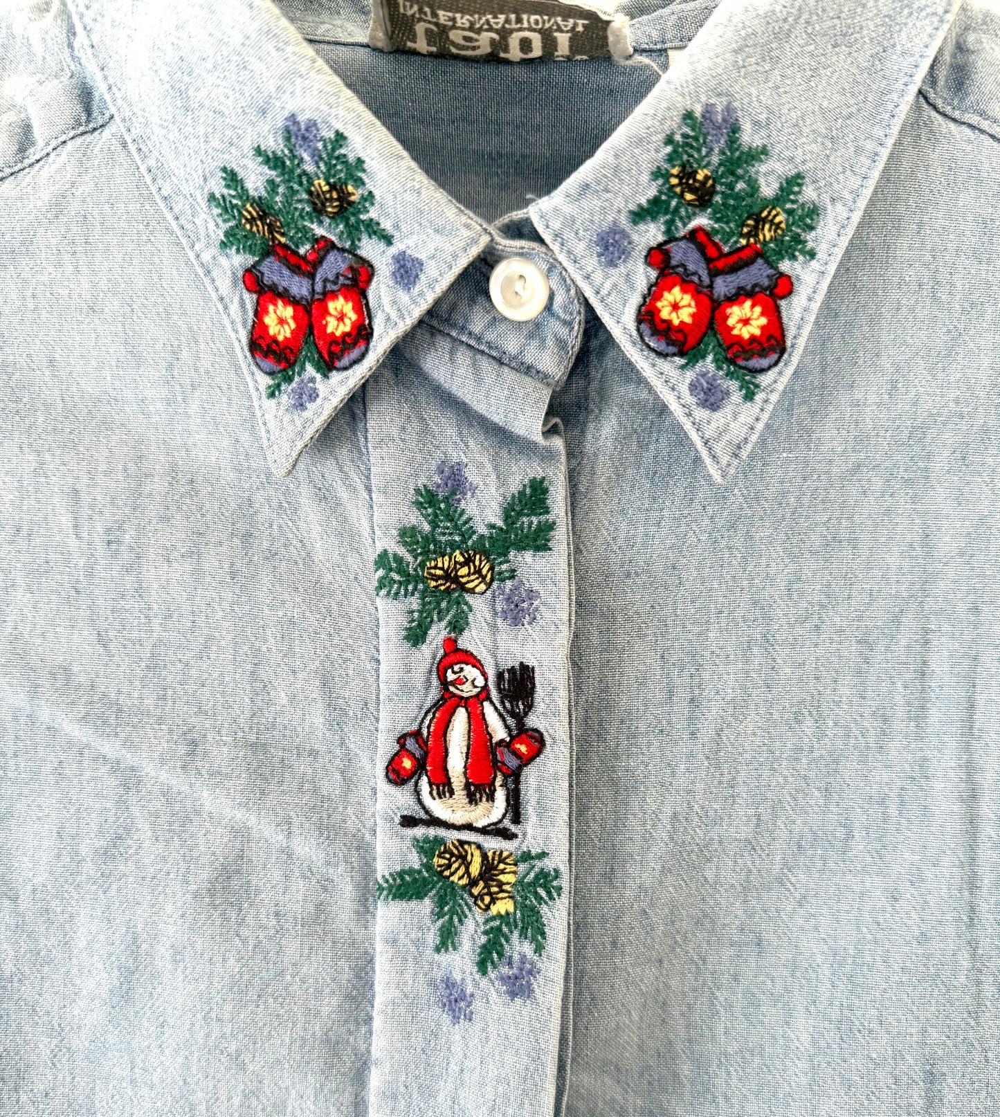 Vintage Tabi, Holiday Button Up Shirt
