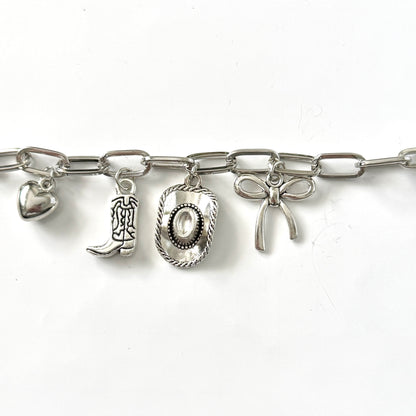 Handmade Cowgirl Y2K Style Charm Bracelet