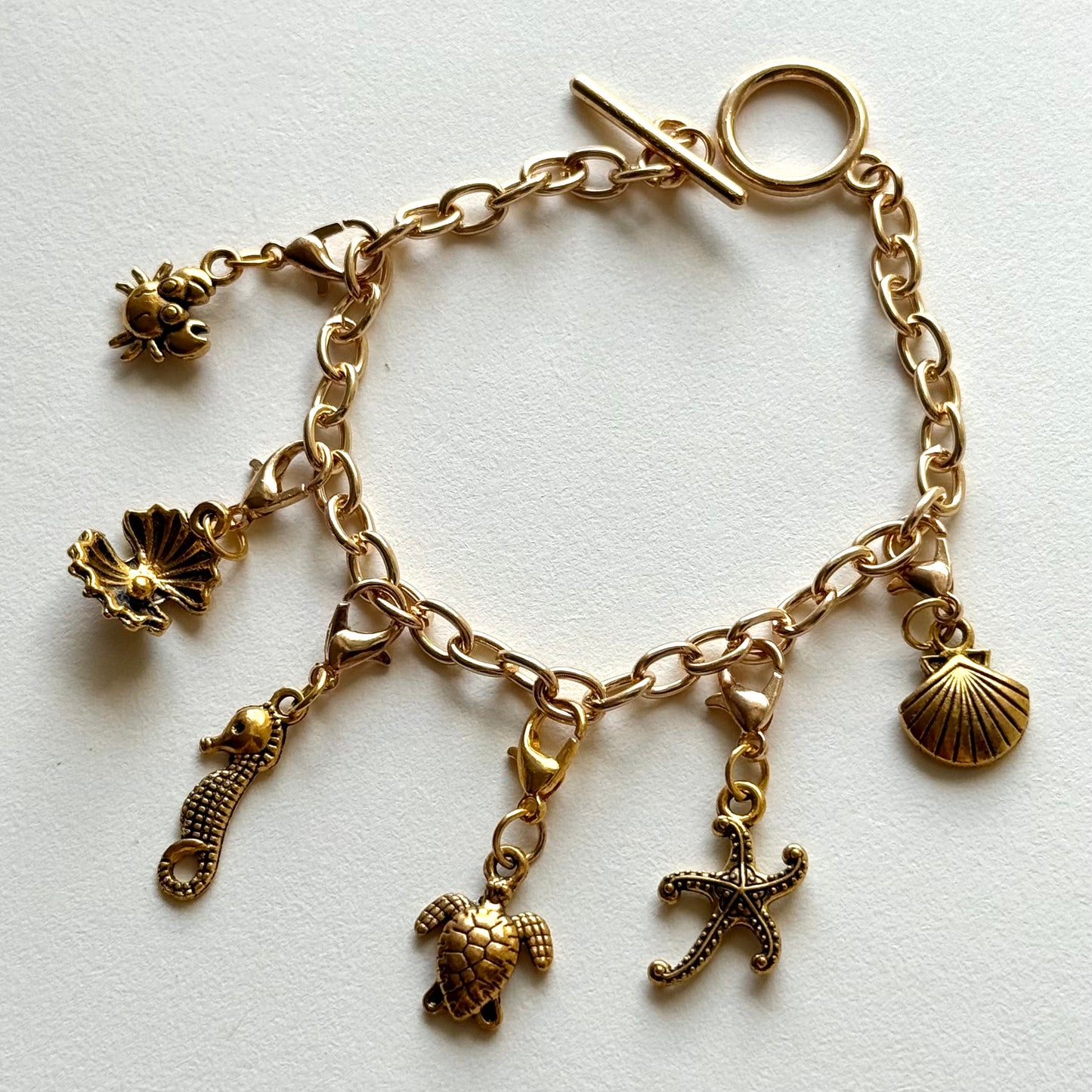 Handmade Y2K Style Sea Charm Bracelet