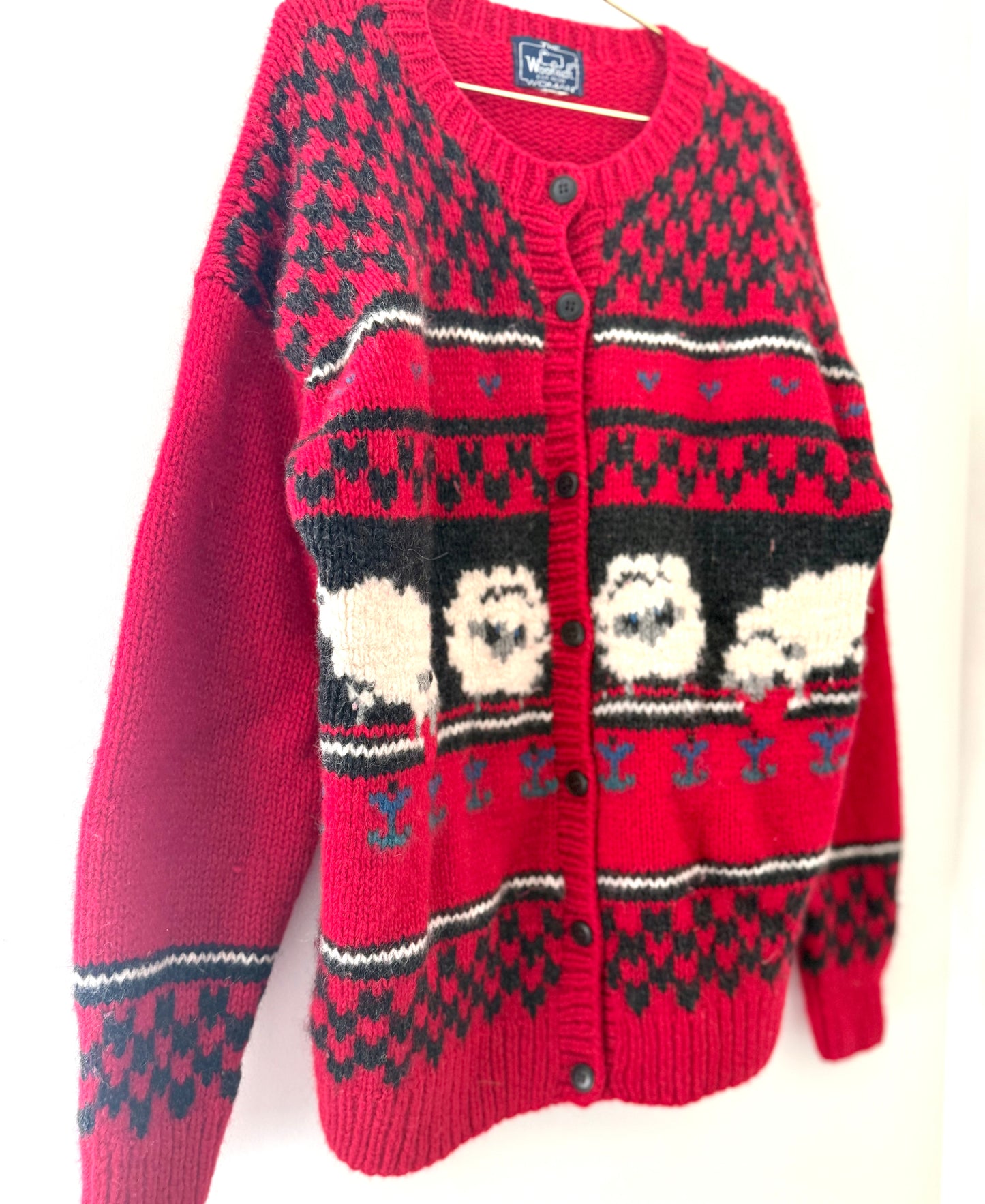 Vintage Woolrich, Sheep Cardigan