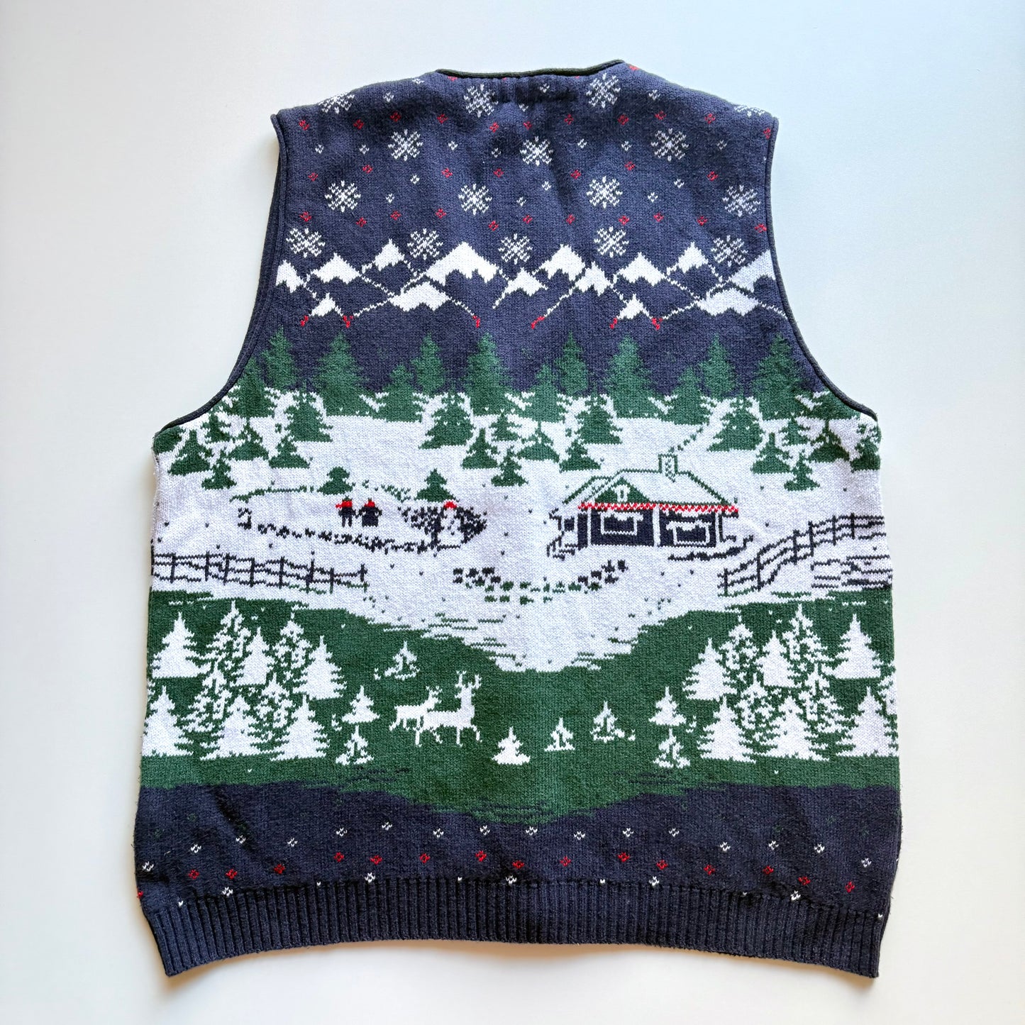 Vintage Northern Reflections, Winter Scene Vest