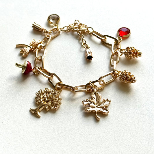 Handmade Y2K Style Autumn Charm Bracelet