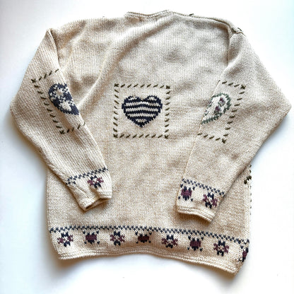 Vintage Woolrich, Hearts & Patchwork Cardigan