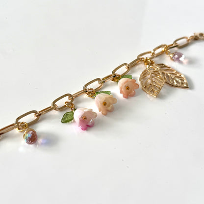 Handmade Floral Y2K Style Charm Bracelet