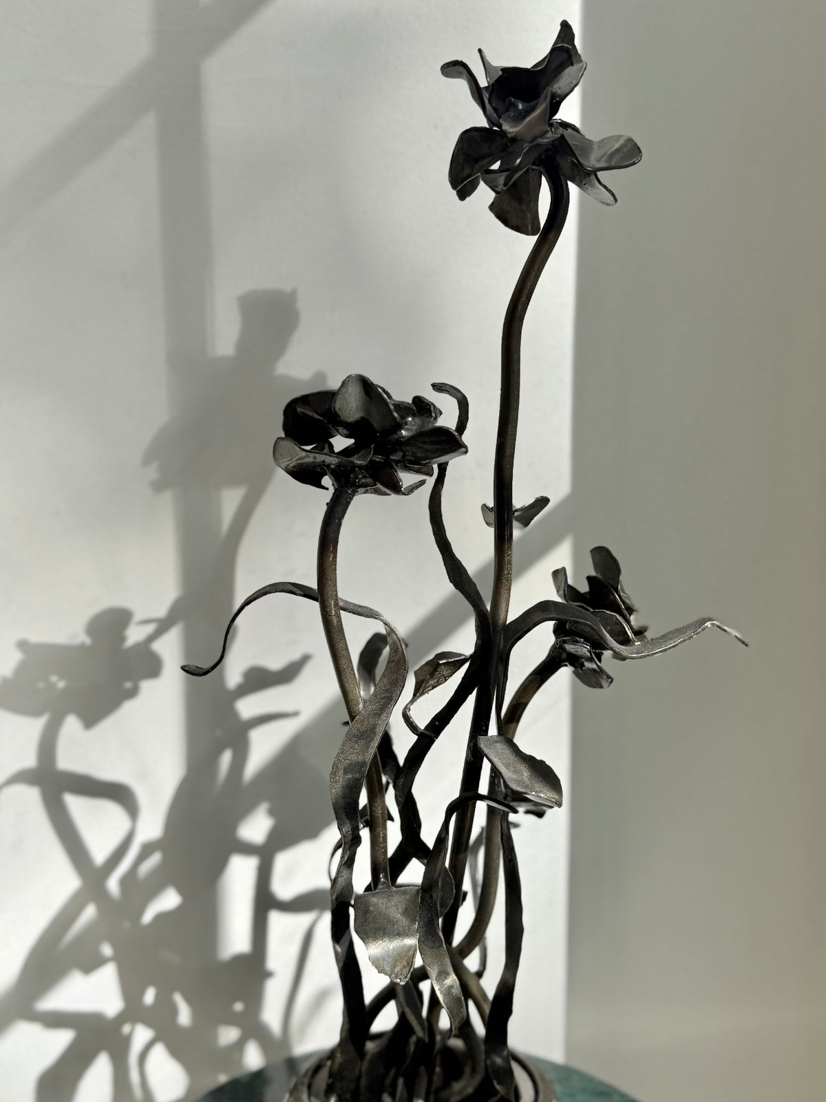 Secondhand Handmade Metal Flower Art