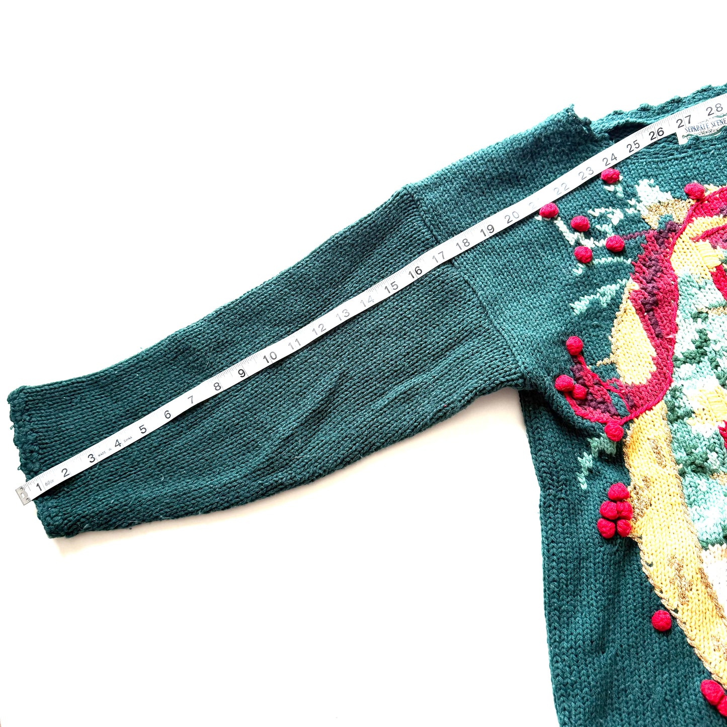 Vintage Separate Scene, Christmas Teddy Bear Sweater