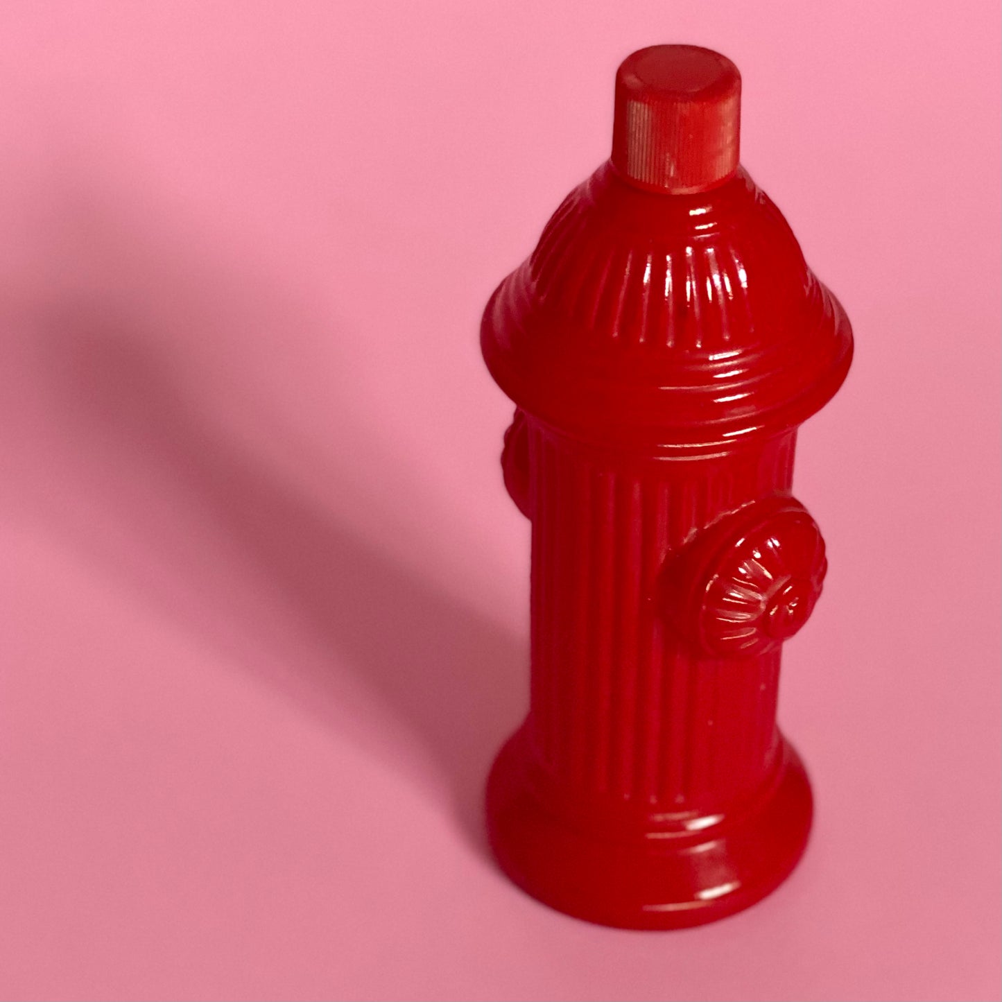 Vintage Avon 1970's Fire Hydrant Red Glass EMPTY Bottle