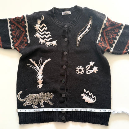Vintage Italian Made, Safari Cardigan
