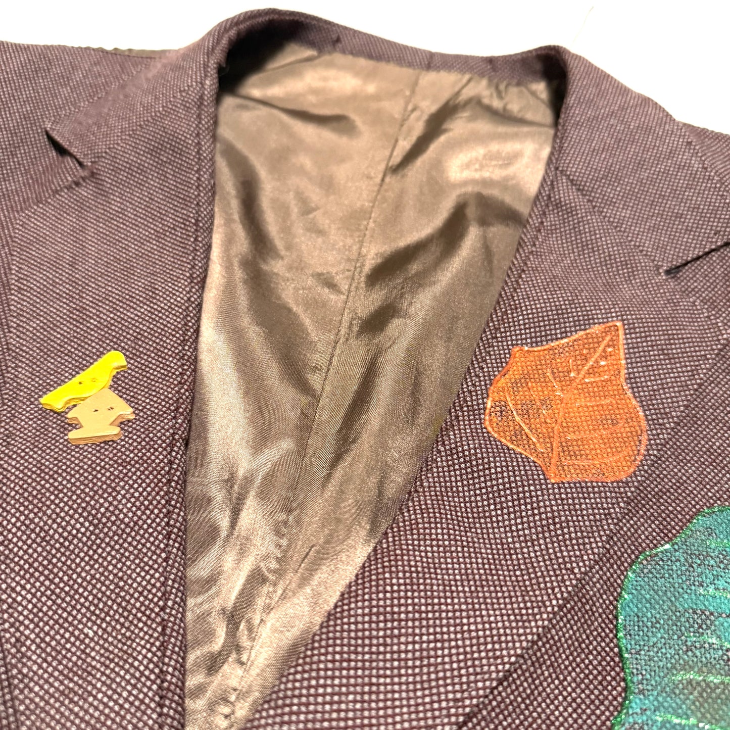 Vintage Hand Painted Leaf Vest