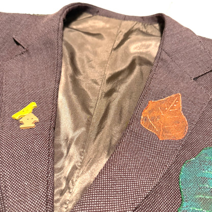 Vintage Hand Painted Leaf Vest