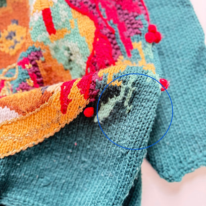 Vintage Separate Scene, Christmas Teddy Bear Sweater