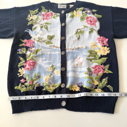 Vintage Northern Treasure, Seaside Floral Cardigan