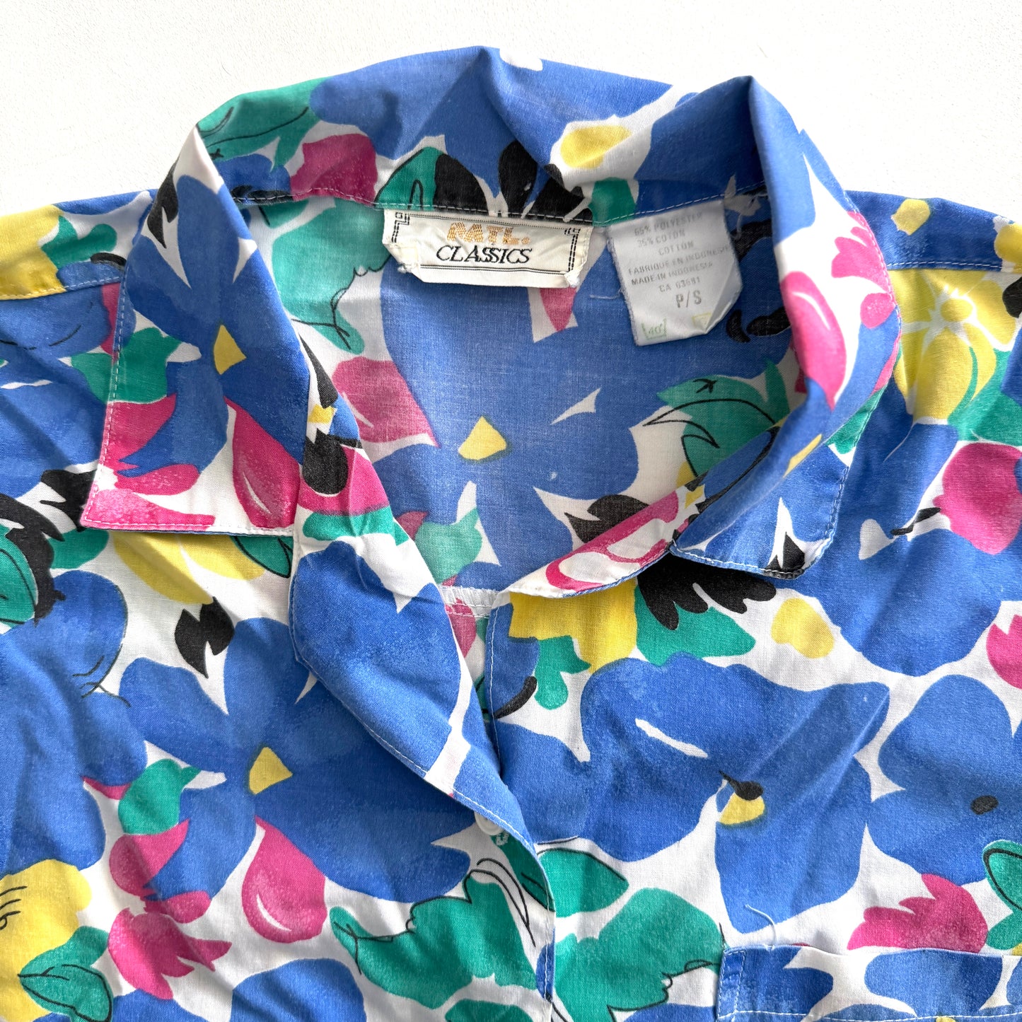 Vintage MTL, Floral Button Down Shirt