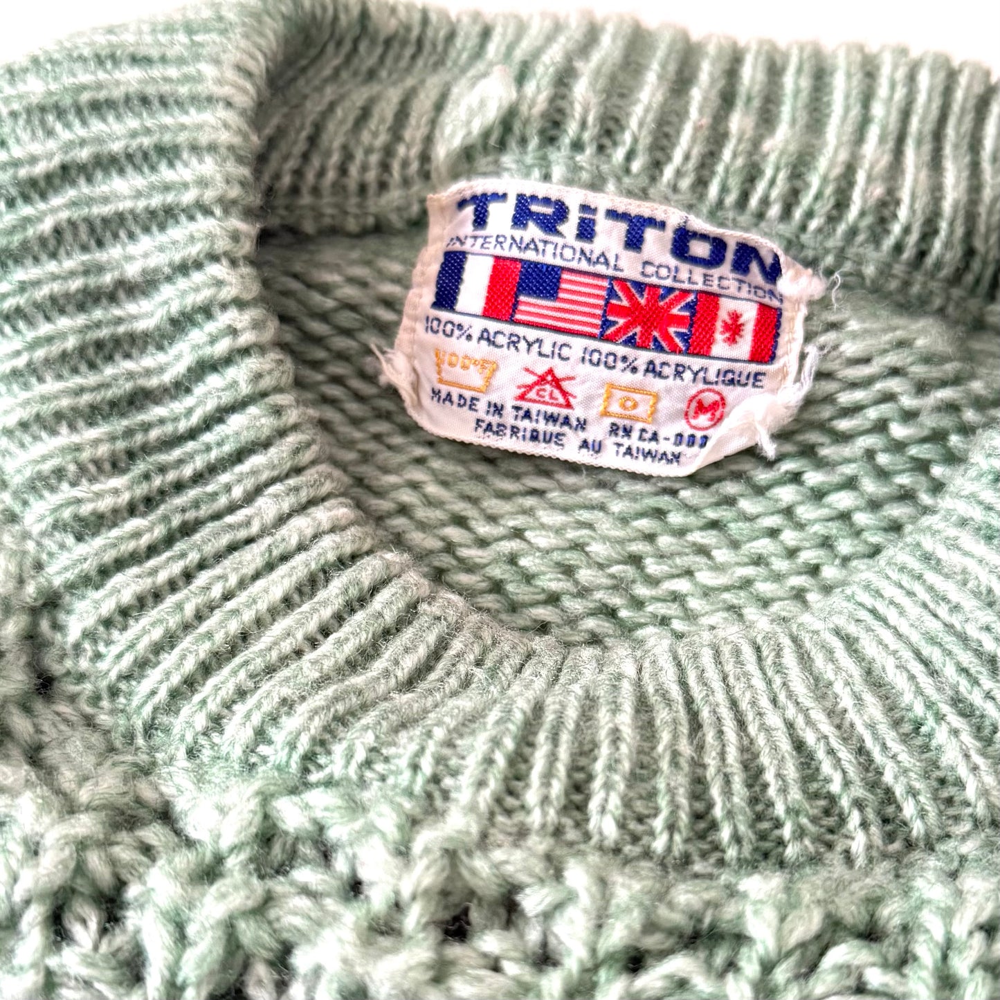 Vintage Triton, Green Sweater