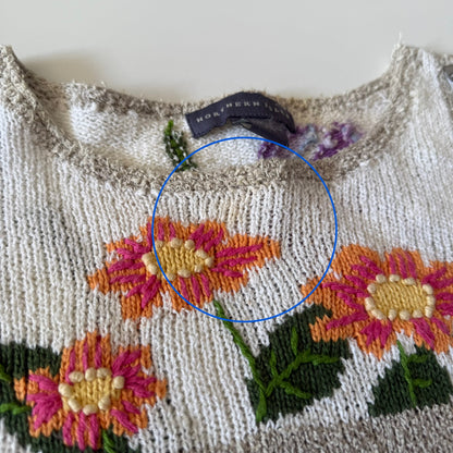Vintage Northern Isles, Flower Sweater