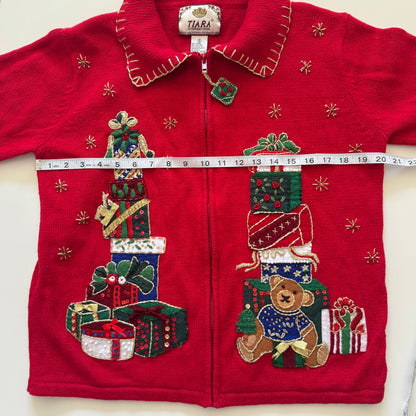Vintage Tiara, Christmas Cardigan